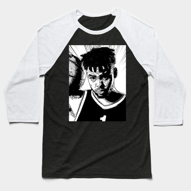 D'Angelo Russell Baseball T-Shirt by satorukonart